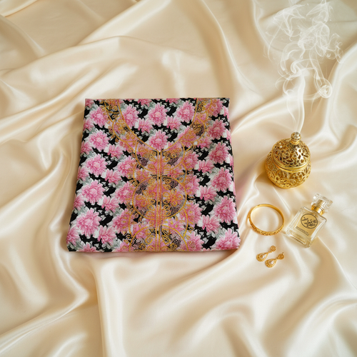 Pink Floral Silk Hero Shot